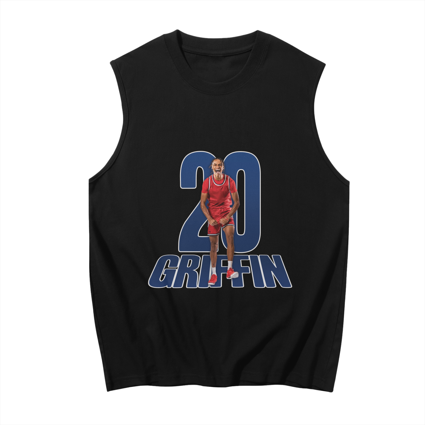 Zubayr Griffin Graphic Sleeveless Tank Top