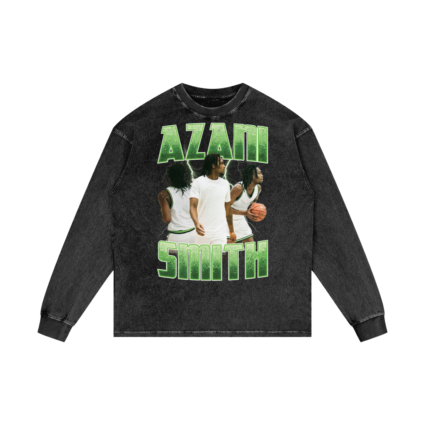 Azani Smith Vintage Oversize Long Sleeve T-Shirt