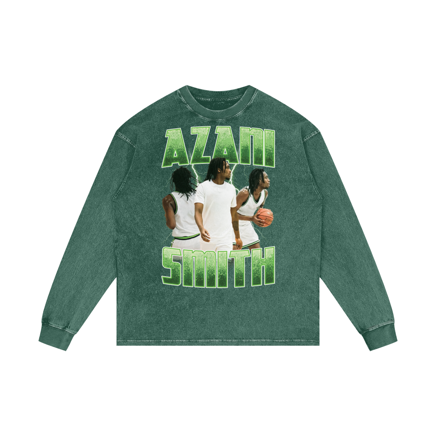 Azani Smith Vintage Oversize Long Sleeve T-Shirt