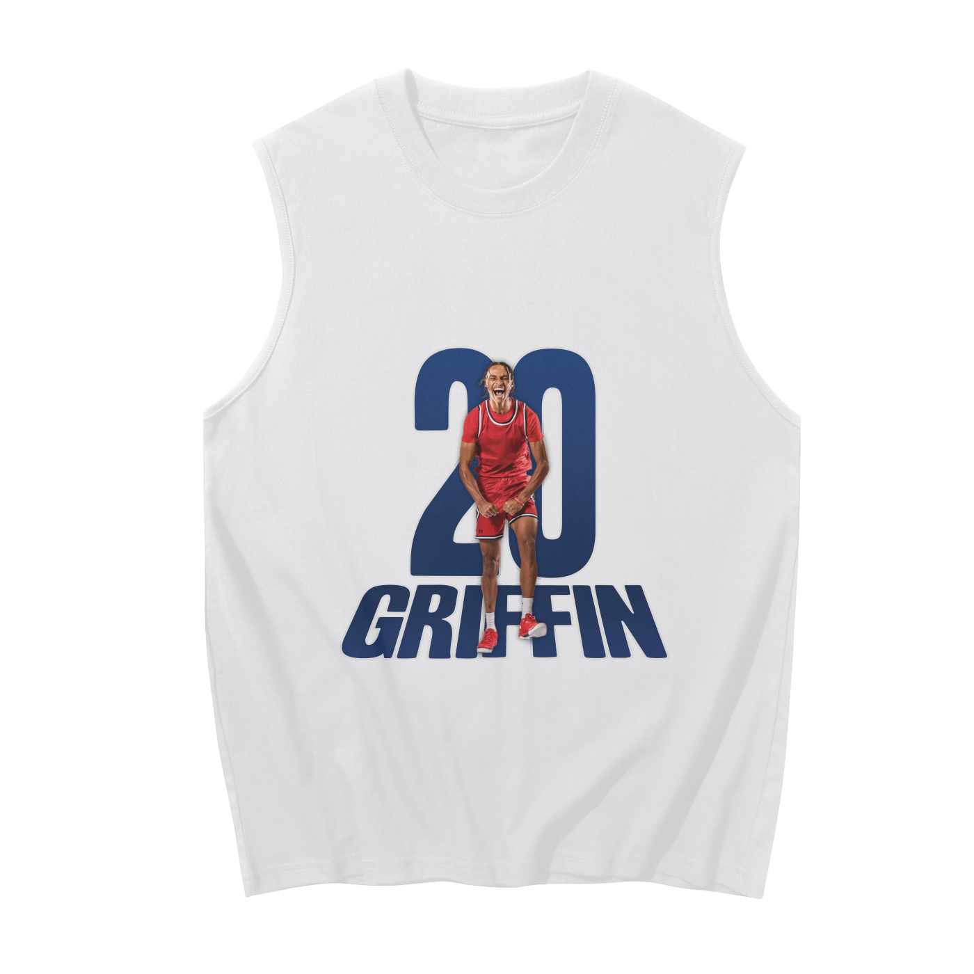 Zubayr Griffin Graphic Sleeveless Tank Top