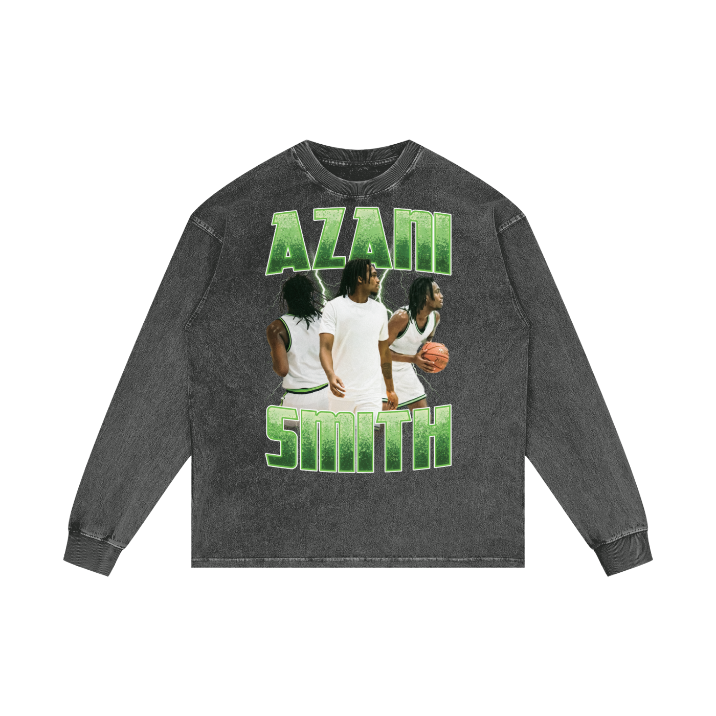 Azani Smith Vintage Oversize Long Sleeve T-Shirt