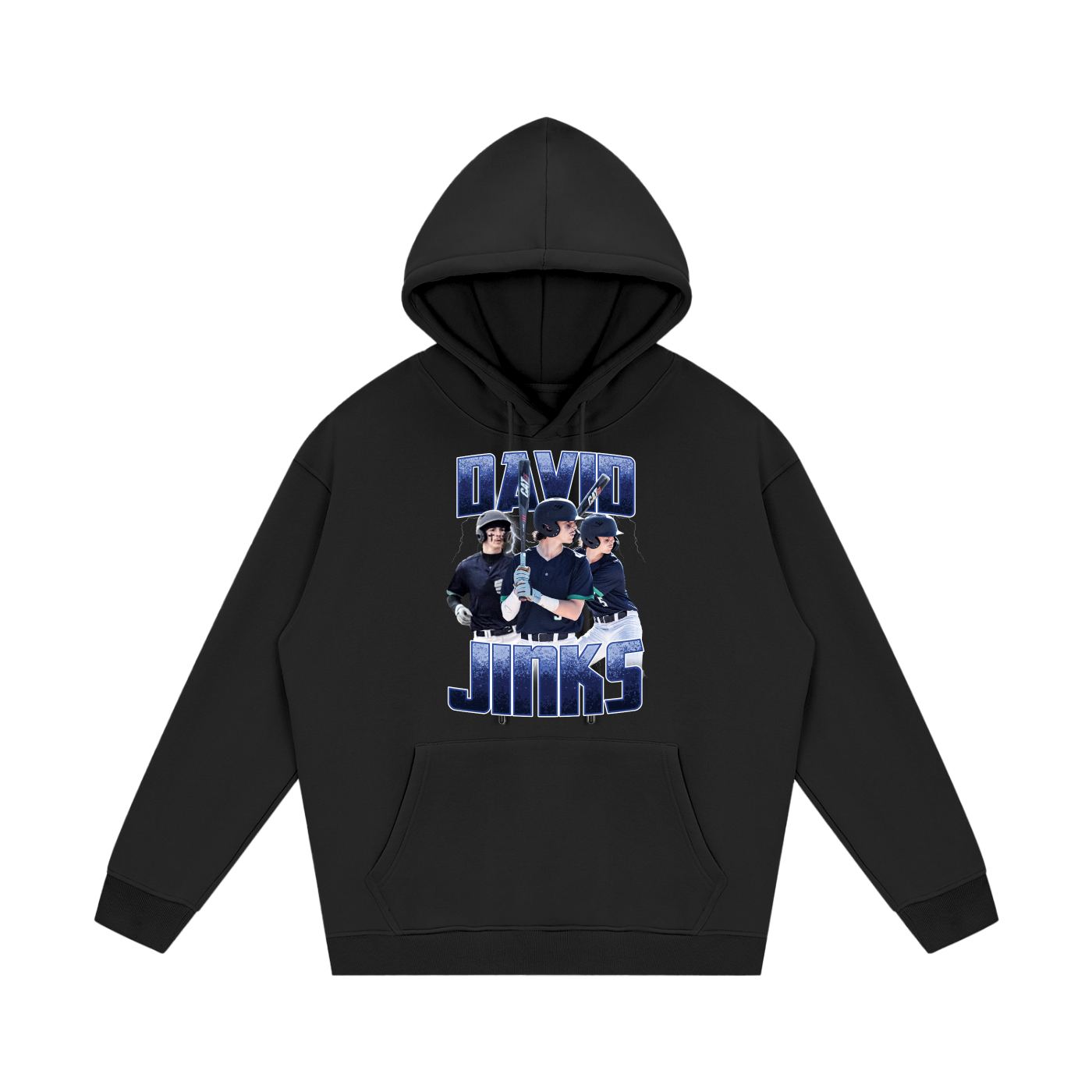 David Jinks Retro Graphic Hoodie
