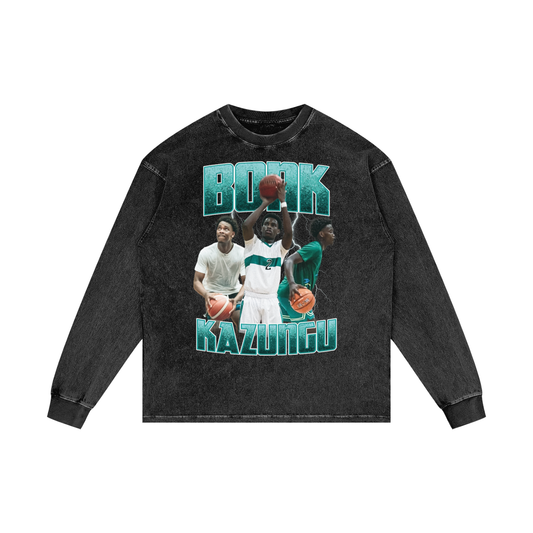 Bonk Kazungu Vintage Graphic Oversize Long Sleeve Tee