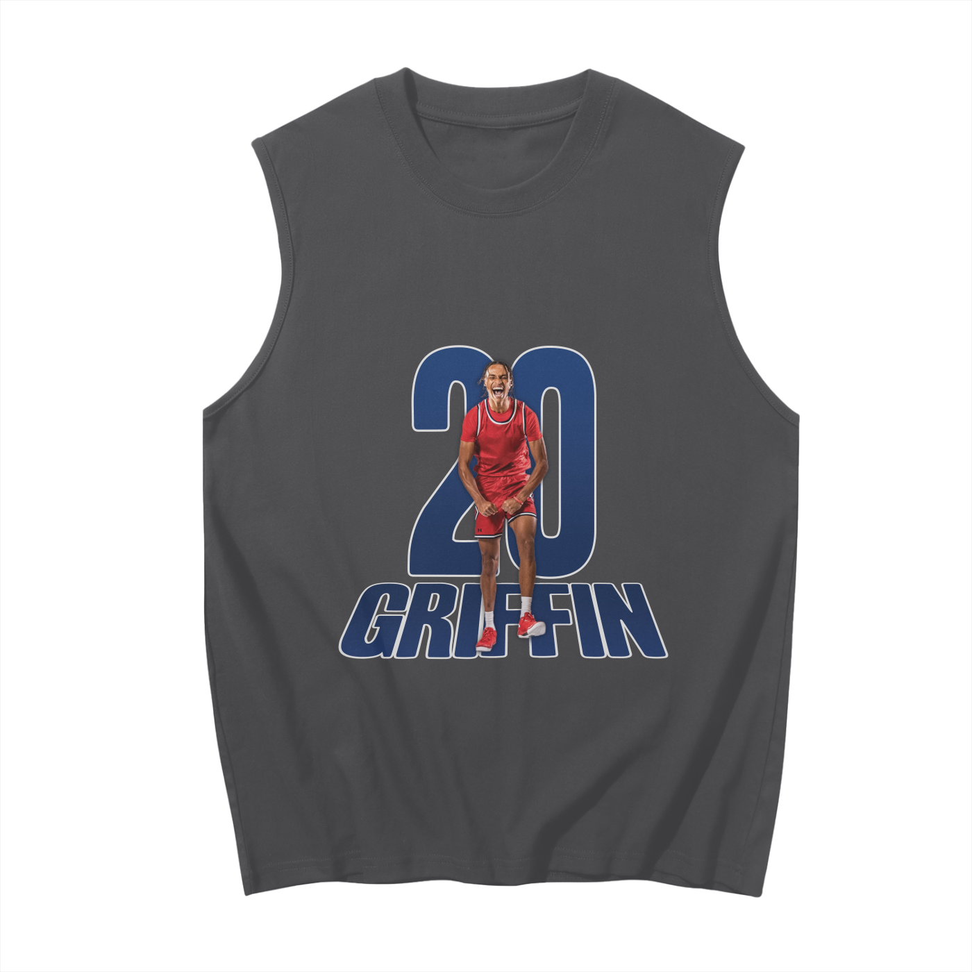 Zubayr Griffin Graphic Sleeveless Tank Top