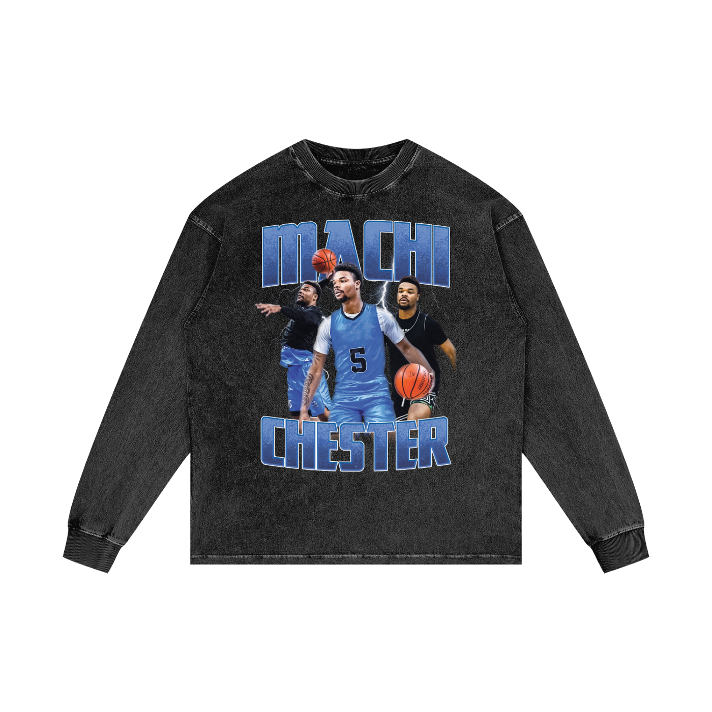 Machi Chester Vintage Graphic Oversized Long Sleeve