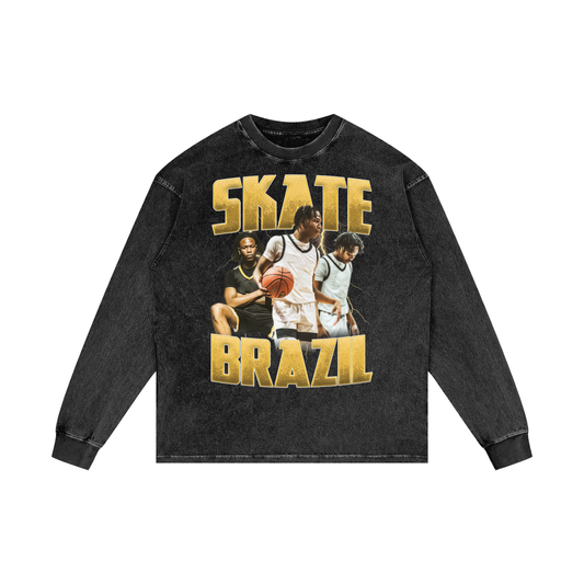 Skate Brazil Vintage Graphic Oversized Long Sleeve