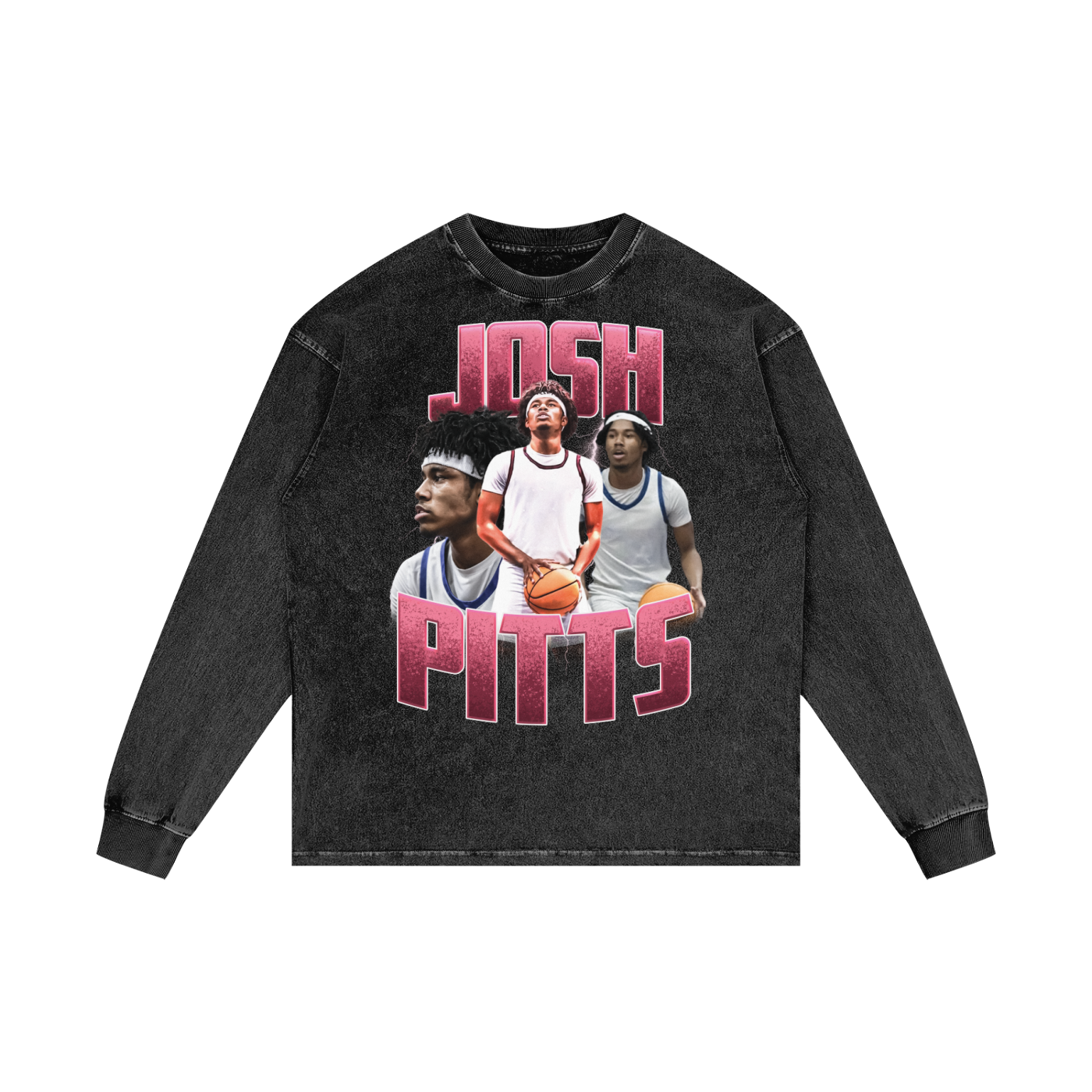 Josh Pitts Vintage Graphic Oversized Long Sleeve
